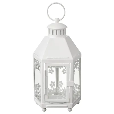 IKEA KRINGSYNT (ИКЕА КРИНГСЙНТ) — Фонарь для внутреннего/наружного освещения, белый, 21 см