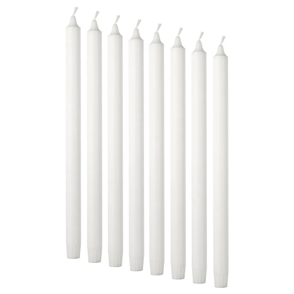 IKEA JUBLA (ИКЕА ЙУБЛА) — Свеча без ароматизатора, белая, 35 см