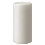 IKEA JUBLA (ИКЕА ЙУБЛА) — Свеча блочная без ароматизатора, белая, 14 см — фото 1