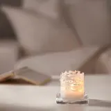 IKEA JUBLA (ИКЕА ЙУБЛА) — Свеча блочная без ароматизатора, белая, 10 см — фото 3