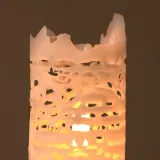 IKEA JUBLA (ИКЕА ЙУБЛА) — Свеча блочная без ароматизатора, белая, 10 см — фото 4