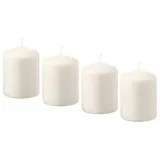 IKEA HEMSJÖ (ИКЕА ХЕМШО) — Свеча без аромата, натуральная, 8 см — фото 1