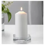 IKEA GLASIG (ИКЕА ГЛАСИГ) — Подсвечник, прозрачное стекло, 10x10 см — фото 2