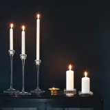 IKEA GLASIG (ИКЕА ГЛАСИГ) — Подсвечник, прозрачное стекло, 10x10 см — фото 5