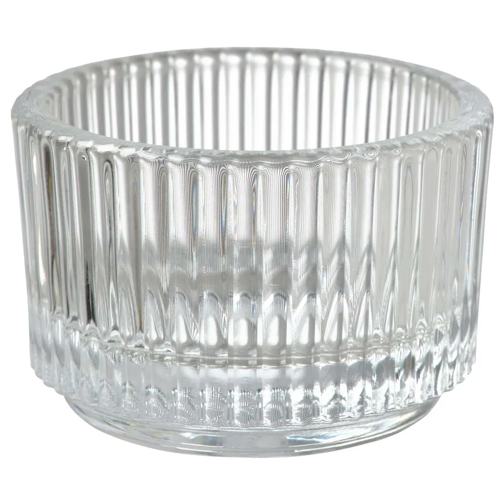 IKEA FINSMAK (ИКЕА ФИНСМАК) — Подставка для чайных ламп, прозрачное стекло, 3,5 см