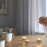 IKEA FINSMAK (ИКЕА ФИНСМАК) — Подставка для чайных ламп, прозрачное стекло, 3,5 см — фото 6