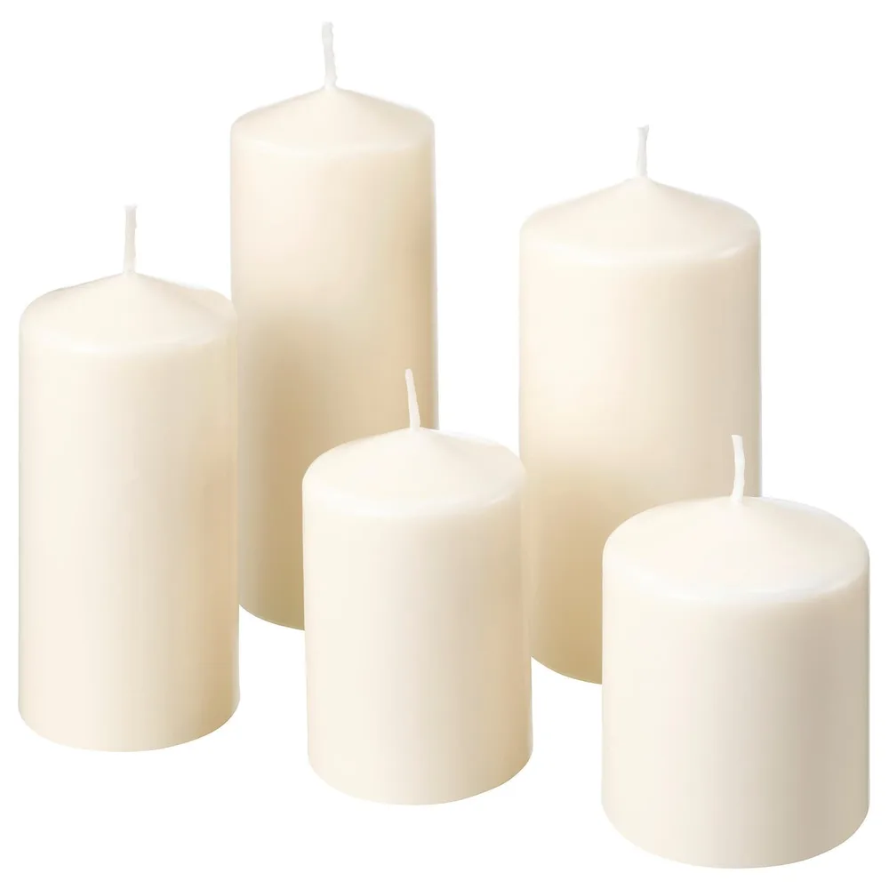 IKEA FENOMEN (ИКЕА ФЕНОМЕН) — Свеча без аромата, 5 шт, натуральная