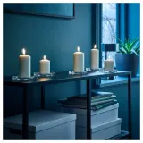 IKEA FENOMEN (ИКЕА ФЕНОМЕН) — Свеча без аромата, 5 шт, натуральная — фото 3