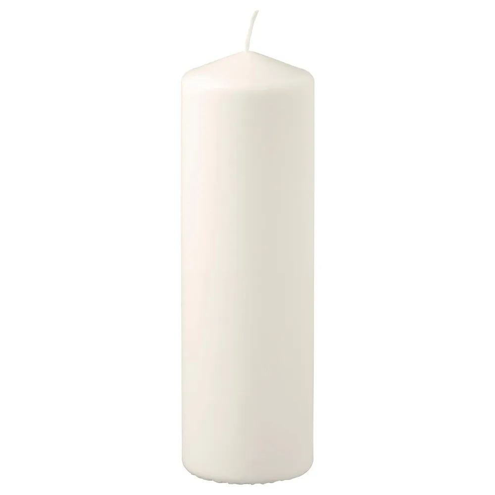 IKEA FENOMEN (ИКЕА ФЕНОМЕН) — Свеча блочная без ароматизатора, натуральная, 23 см