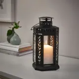 IKEA FENOMEN (ИКЕА ФЕНОМЕН) — Свеча блочная без ароматизатора, натуральная, 14 см — фото 3