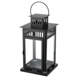 IKEA BORRBY (ИКЕА БОРРБЙ) — Фонарь, внутренний/наружный черный, 44 см — фото 1