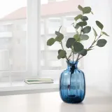 IKEA TONSÄTTA (ИКЕА ТОНСЭТТА) — Ваза, голубая, 21 см — фото 2