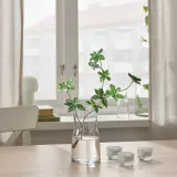 IKEA TIDVATTEN (ИКЕА ТИДВАТТЕН) — Ваза, прозрачное стекло, 17 см — фото 6