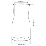 IKEA TIDVATTEN (ИКЕА ТИДВАТТЕН) — Ваза, прозрачное стекло, 17 см — фото 7