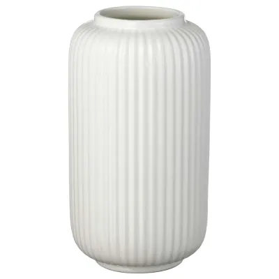 IKEA STILREN (ИКЕА СТИЛРЕН) — Ваза, белая, 22 см