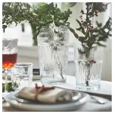 IKEA SMÄLLSPIREA (ИКЕА СМЭЛЛСПИРЕА) — Ваза, прозрачное/узорчатое стекло, 17 см — фото 3