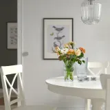 IKEA SMÄLLSPIREA (ИКЕА СМЭЛЛСПИРЕА) — Ваза, прозрачное/узорчатое стекло, 17 см — фото 5