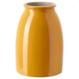 IKEA KOPPARBJÖRK (ИКЕА КОППАРБЙОРК) — Ваза, ярко-желтая, 21 см — фото 1