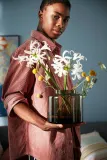IKEA KONSTFULL (ИКЕА КОНСТФУЛЛ) — Ваза, зелено-коричневая, 16 см — фото 6