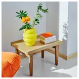 IKEA KÄLLARHALS (ИКЕА КЭЛЛАРХАЛС) — Ваза, желтая, 22 см — фото 2