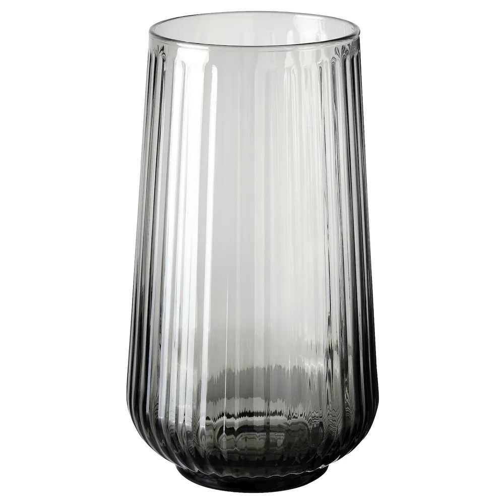IKEA GRADVIS (ИКЕА ГРАДВИС) — Ваза, серая, 19 см