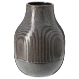 IKEA GRADVIS (ИКЕА ГРАДВИС) — Ваза, темно-серый, 21 см — фото 1