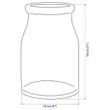 IKEA BEGÄRLIG (ИКЕА БЕГЭРЛИГ) — Ваза, прозрачное стекло, 29 см — фото 7