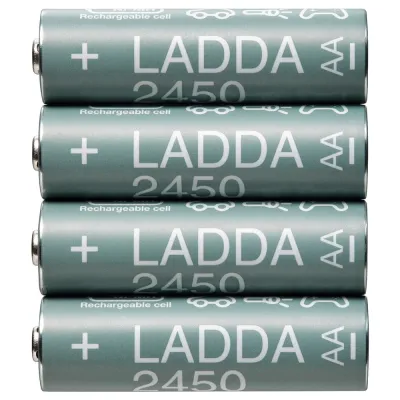 IKEA LADDA (ИКЕА ЛАДДА) — Аккумуляторная батарея, HR06 AA 1,2 В, 2450 мАч