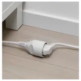 IKEA KOPPLA (ИКЕА КОППЛА) — Удлинительный кабель, белый с заземлением, 5 м — фото 2