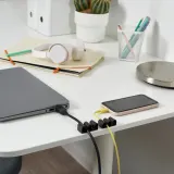 IKEA KALKSTUFF (ИКЕА КАЛКСТУФФ) — Держатель кабеля, 3 шт, темно-серый — фото 3