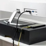 IKEA KALKSTUFF (ИКЕА КАЛКСТУФФ) — Держатель кабеля, 3 шт, темно-серый — фото 4