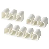 IKEA KALKSTUFF (ИКЕА КАЛКСТУФФ) — Кабельный зажим, 3 штуки, белый — фото 1