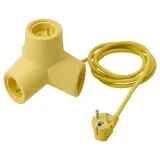 IKEA HORNFELS (ИКЕА ХОРНФЕЛС) — Удлинительный кабель, желтый, 1,8 м — фото 1