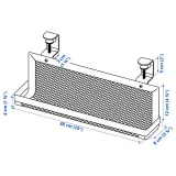 IKEA FÖRSÄSONG (ИКЕА ФОРСЭСОНГ) — Полка для кабеля, белая, 38 см — фото 7