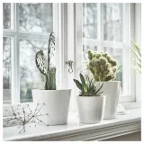 IKEA SOJABÖNA (ИКЕА СОЙАБОНА) — Кашпо, белая, 15 см — фото 3