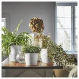 IKEA SOJABÖNA (ИКЕА СОЙАБОНА) — Кашпо, белая, 15 см — фото 6