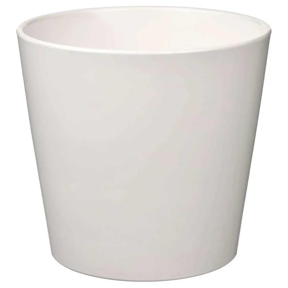 IKEA SOJABÖNA (ИКЕА СОЙАБОНА) — Кашпо для цветка, белое, 19 см