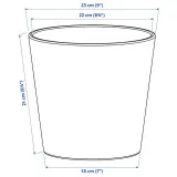 IKEA SOJABÖNA (ИКЕА СОЙАБОНА) — Кашпо для цветка, белое, 19 см — фото 7