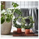 IKEA RÅGKORN (ИКЕА РОГКОРН) — Крышка для цветочного горшка, крытый/открытый, темно-серый/бежевый, 24 см — фото 5
