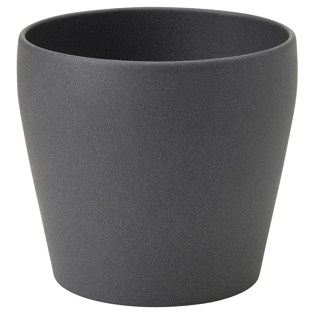 IKEA PERSILLADE (ИКЕА ПЕРСИЛЛАДЕ) — Кашпо, темно-серая, 15 см