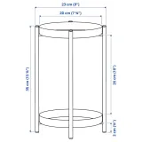IKEA OLIVBLAD (ИКЕА ОЛИВБЛАД) — Подставка для цветочного горшка, внутренняя/наружная, черная, 35 см — фото 6