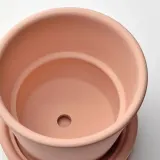 IKEA MUSKOTBLOMMA (ИКЕА МУСКОТБЛОММА) — Цветочный горшок с блюдцем, терракота для помещений/открытого грунта, 12 см — фото 3