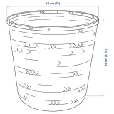 IKEA KLYNNON (ИКЕА КЛЙННОН) — Подставка для посуды, бамбук ручной работы, 15 см — фото 6