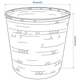 IKEA KLYNNON (ИКЕА КЛЙННОН) — Подставка для посуды, бамбук ручной работы, 12 см — фото 6