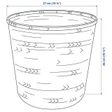 IKEA KLYNNON (ИКЕА КЛЙННОН) — Подставка для посуды, бамбук ручной работы, 24 см — фото 7