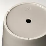 IKEA KLOTLÖNN (ИКЕА КЛОТЛОНН) — Цветочный горшок с блюдцем, закрытый/открытый/серо-бежевый, 24 см — фото 6