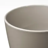 IKEA KLOTLÖNN (ИКЕА КЛОТЛОНН) — Цветочный горшок с основанием, закрытый/открытый/серо-бежевый, 12 см — фото 4