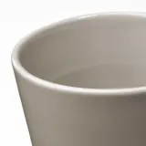 IKEA KLOTLÖNN (ИКЕА КЛОТЛОНН) — Цветочный горшок с блюдцем, закрытый/открытый/серо-бежевый, 9 см — фото 3