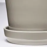 IKEA KLOTLÖNN (ИКЕА КЛОТЛОНН) — Цветочный горшок с блюдцем, закрытый/открытый/серо-бежевый, 9 см — фото 4