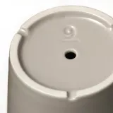 IKEA KLOTLÖNN (ИКЕА КЛОТЛОНН) — Цветочный горшок с блюдцем, закрытый/открытый/серо-бежевый, 9 см — фото 5